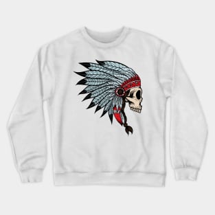 Indian skull Crewneck Sweatshirt